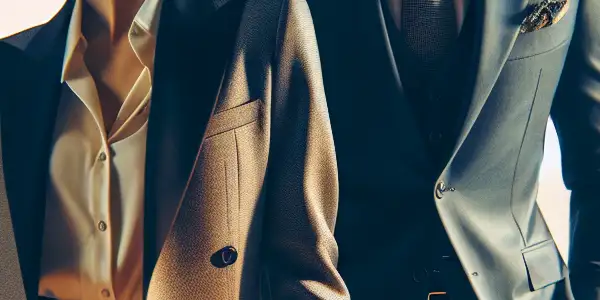 A modern office scene featuring a confident female employee and a nervous male subordinate, highlighting power dynamics and workplace relationships.